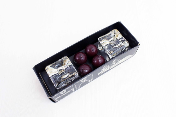 Image 1 of Set de 4 de Bougeoirs Juhava Oy Finland Ri-Jalka 1970