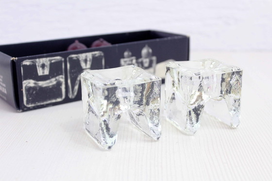 Image 1 of Set de 4 de Bougeoirs Juhava Oy Finland Ri-Jalka 1970