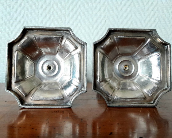 Image 1 of 2X Bougeoirs 19Ème Siècle Par Victor Saglier 