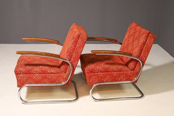 Image 1 of Fauteuil fonctionnel rembourré de Mücke-Melder | années 1930, Tchécoslovaquie