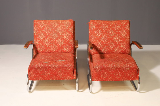 Image 1 of Fauteuil fonctionnel rembourré de Mücke-Melder | années 1930, Tchécoslovaquie