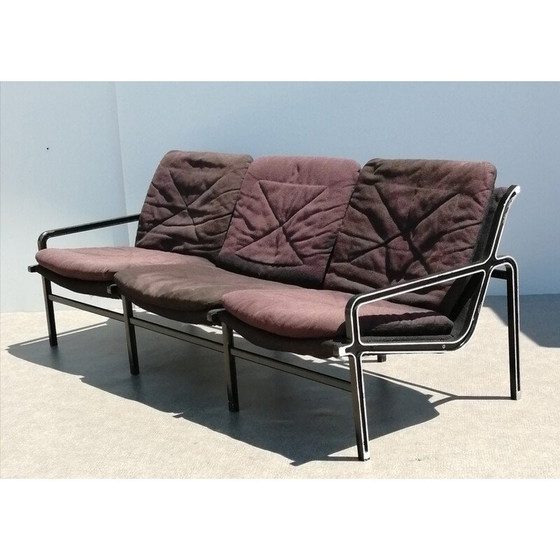 Image 1 of Canapé vintage en aluminium et tissu par Andre Vanden Beuck pour Strassle, Suisse 1960
