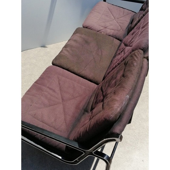 Image 1 of Canapé vintage en aluminium et tissu par Andre Vanden Beuck pour Strassle, Suisse 1960