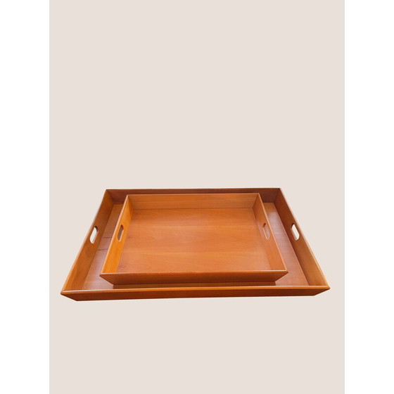 Image 1 of Paire de plateaux vintage de Gae Aulenti, 1980