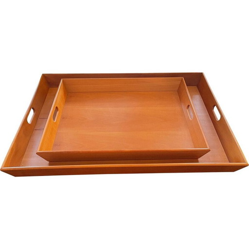 Paire de plateaux vintage de Gae Aulenti, 1980