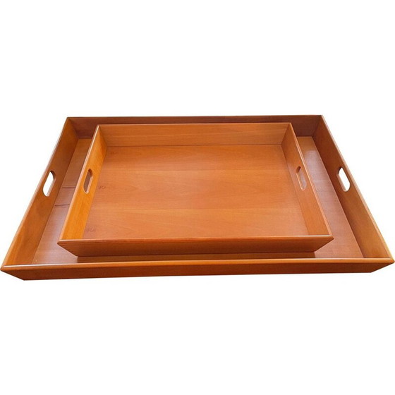 Image 1 of Paire de plateaux vintage de Gae Aulenti, 1980