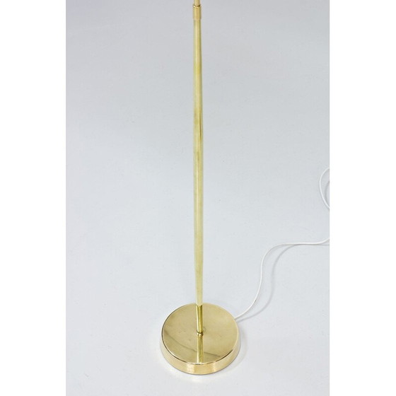 Image 1 of Paire de lampadaires en laiton suédois vintage par Asea, 1950