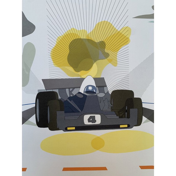 Image 1 of Lithographie vintage Formula 1 par Raymond Loewy, 1980