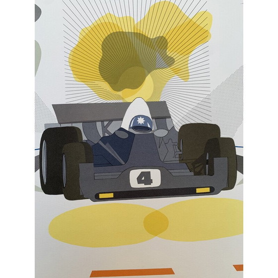 Image 1 of Lithographie vintage Formula 1 par Raymond Loewy, 1980