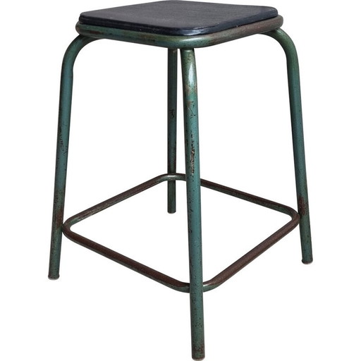 Ensemble de 6 tabourets industriels vintage par Gaston Cavaillon pour Mullca