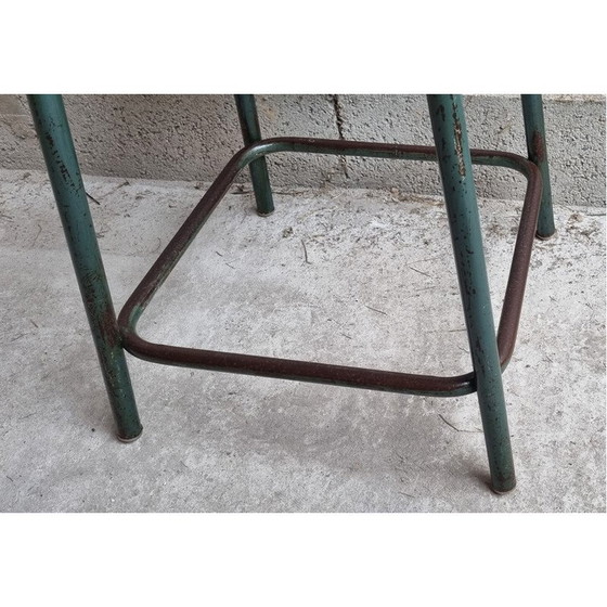 Image 1 of Ensemble de 6 tabourets industriels vintage par Gaston Cavaillon pour Mullca