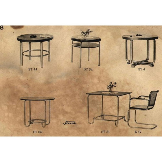 Image 1 of Table basse vintage modèle St44 par Slezak, Tchécoslovaquie années 1930