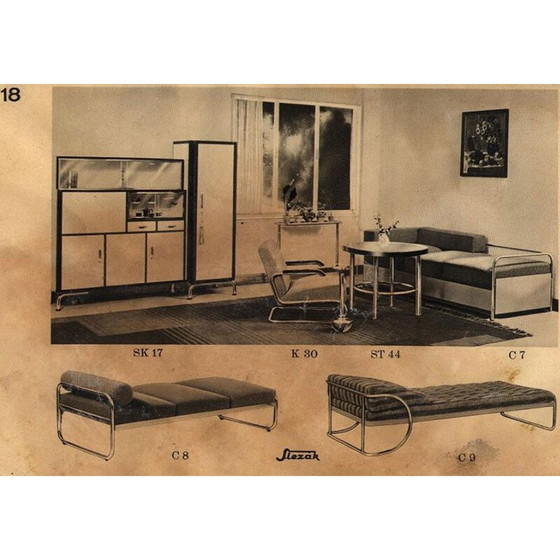 Image 1 of Table basse vintage modèle St44 par Slezak, Tchécoslovaquie années 1930