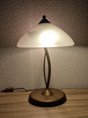 Lampe champignon vintage en verre italien