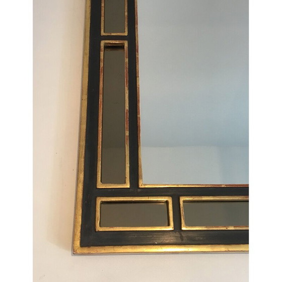 Image 1 of Miroir vintage en bois doré et polychrome, 1970