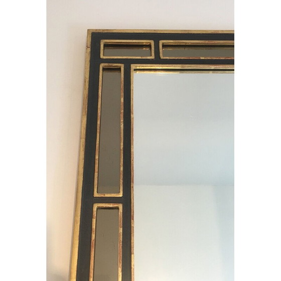Image 1 of Miroir vintage en bois doré et polychrome, 1970
