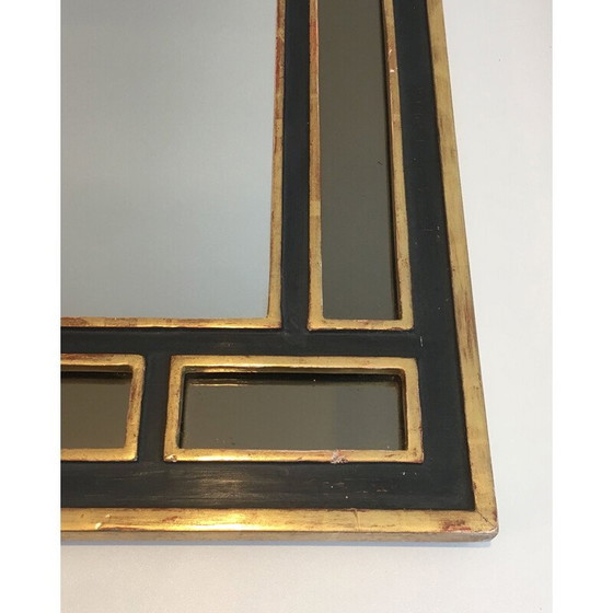 Image 1 of Miroir vintage en bois doré et polychrome, 1970