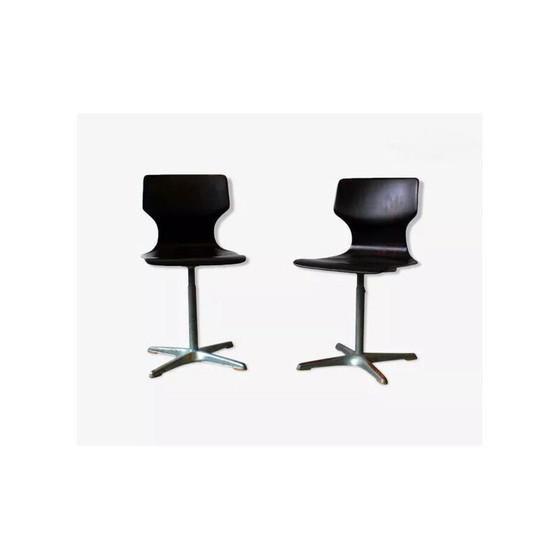 Image 1 of Paire de chaises évolutives vintage d'Adam Stegner pour Flötotto Pagholz, 1970