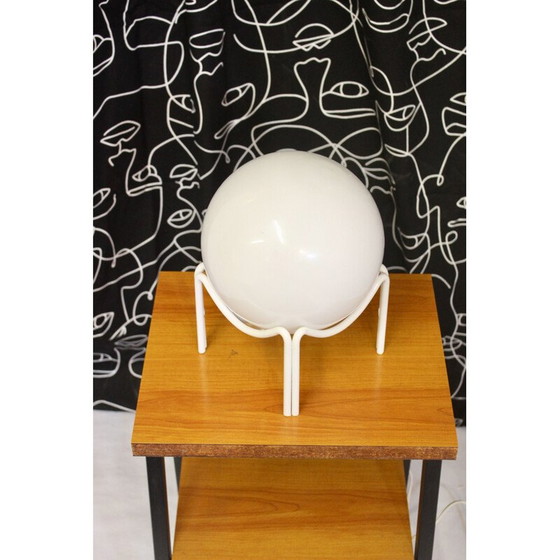Image 1 of Lampe sphérique vintage en opaline blanche, 1970