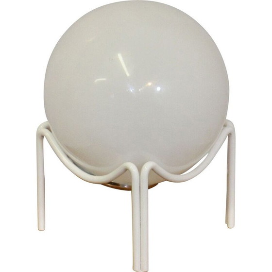 Image 1 of Lampe sphérique vintage en opaline blanche, 1970