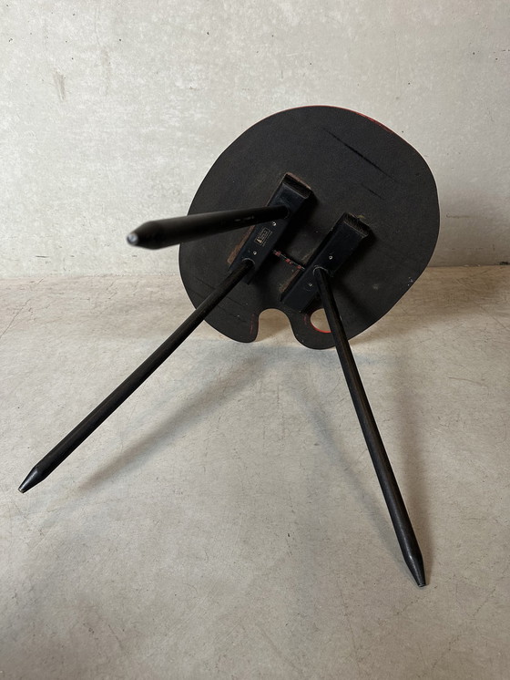 Image 1 of Table d'appoint vintage 'Expo 58' - Bois Manu - Lucien De Roeck