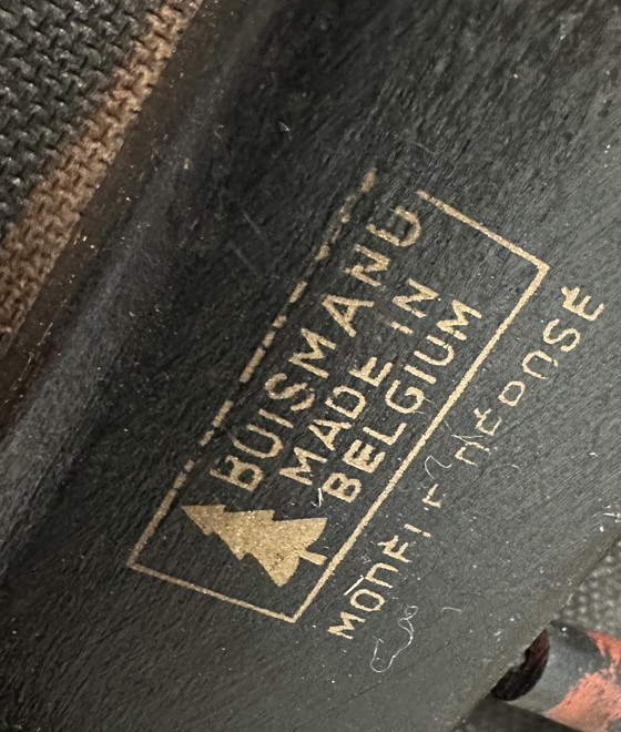 Image 1 of Table d'appoint vintage 'Expo 58' - Bois Manu - Lucien De Roeck