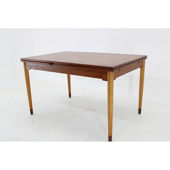 Image 1 of Table de salle à manger extensible en teck, Danemark 1960