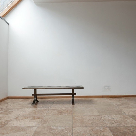 Image 1 of Table basse brutaliste du milieu du siècle, Belgique 1970