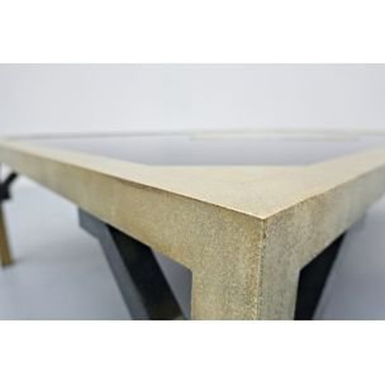 Image 1 of Table basse vintage en laiton par Christian Krekels, Belgique 1970