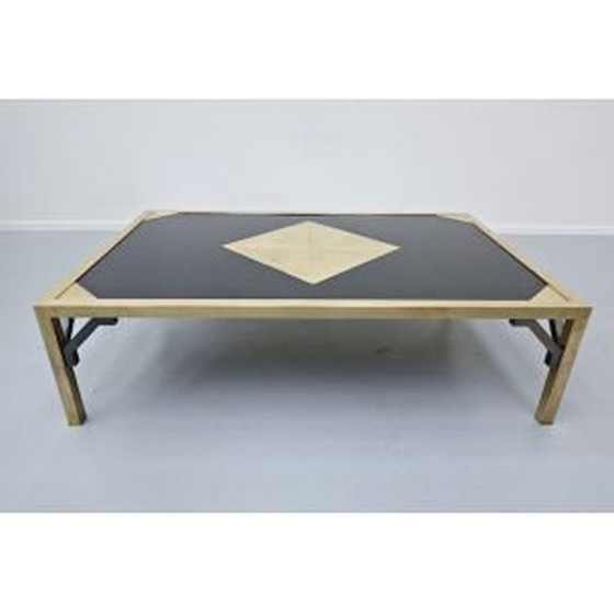 Image 1 of Table basse vintage en laiton par Christian Krekels, Belgique 1970