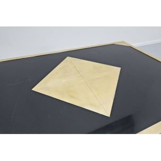 Image 1 of Table basse vintage en laiton par Christian Krekels, Belgique 1970