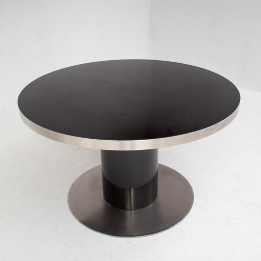 Table de salle à manger ronde Willy Rizzo, 1970