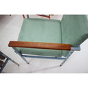 Ensemble de 8 fauteuils vintage en fer et bois, Tchécoslovaquie 1960
