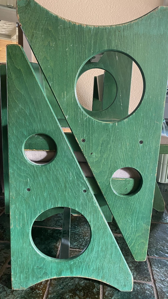 Image 1 of Design Vintage 4 Chaises Vert Bois Marklund ?