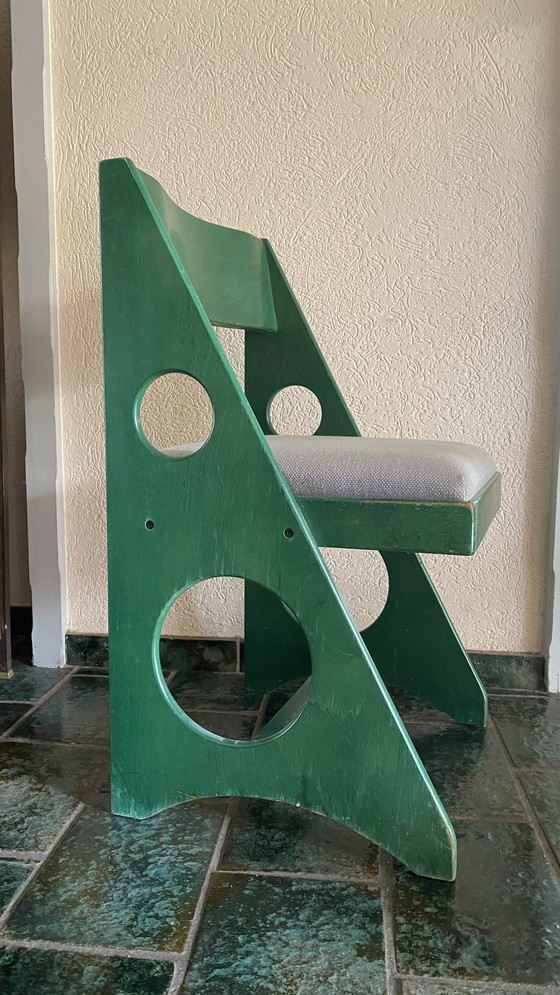 Image 1 of Design Vintage 4 Chaises Vert Bois Marklund ?