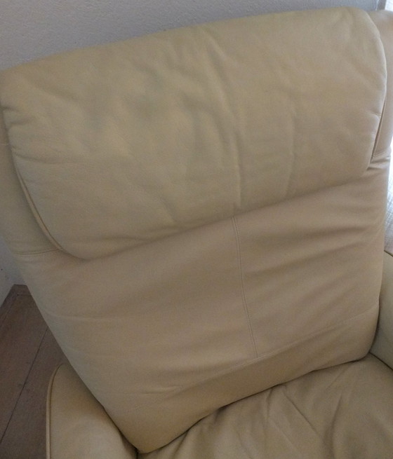 Image 1 of Ikea Malung Fauteuil pivotant en cuir