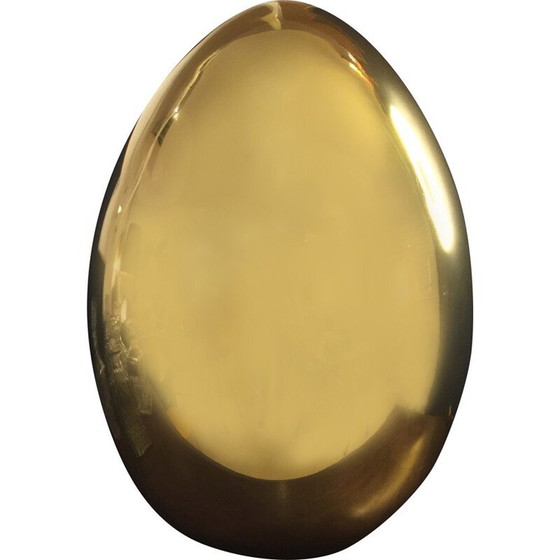 Image 1 of Lampe vintage à œuf en verre doré, 2000