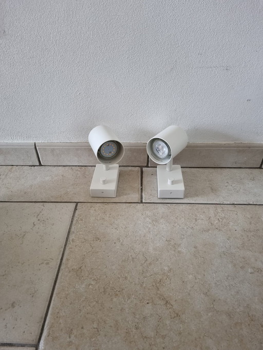 2X Lampe murale Lampe de lecture New White Fixed Installation Set