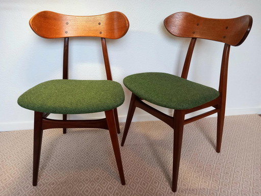 2X Kastrup Dining Chair By Louis Van Teeffelen