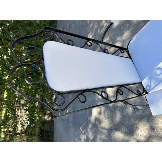 Image 1 of Fauteuil de jardin vintage en fer forgé, France 1940