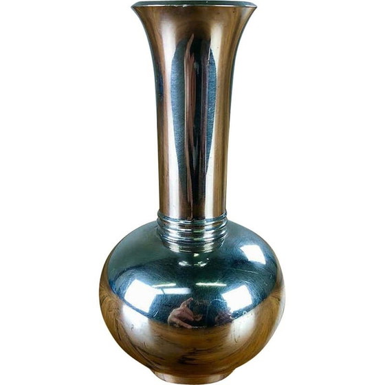 Image 1 of Vase vintage en étain de Just Andersen, 1940
