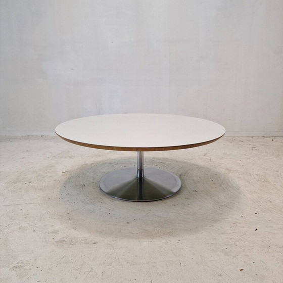 Image 1 of Table basse vintage "Circle" en placage de bois par Pierre Paulin pour Artifort, 1960