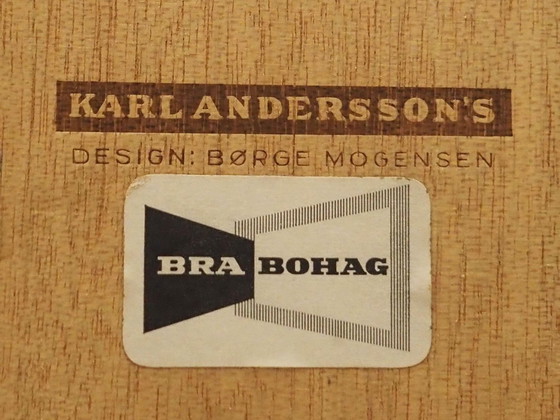 Image 1 of Armoire en frêne, Design scandinave, 1960S, Designer : Børge Mogensen, Fabricant : Ab Karl Andersson & Söner