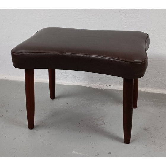 Image 1 of Repose-pieds vintage danois en teck, années 1960