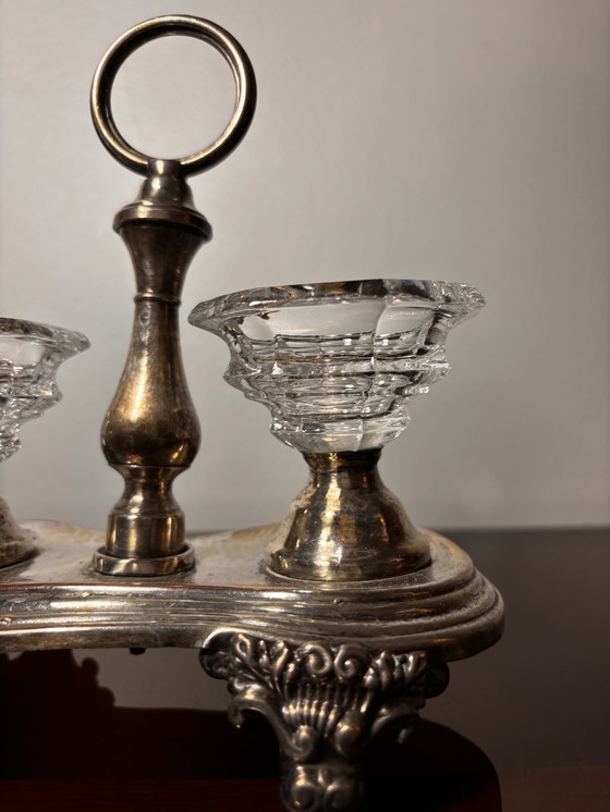 Image 1 of 2 Salières doubles 19ème siècle Baccatat