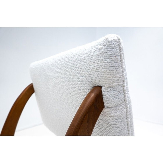 Image 1 of Paire de chaises vintage en bois et blanc, Italie