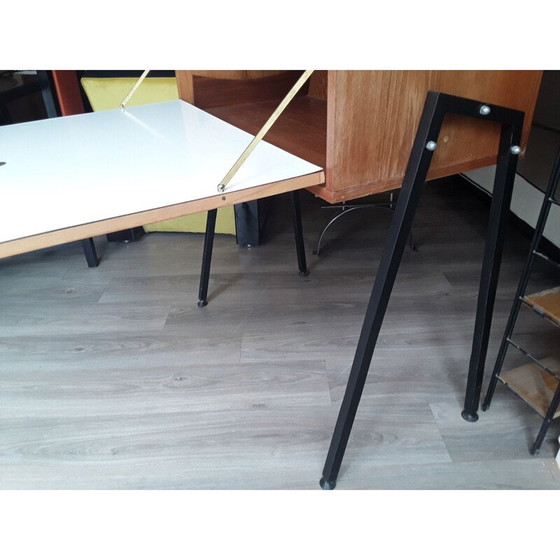 Image 1 of Secrétaire vintage en frêne par Pierre guariche, 1950