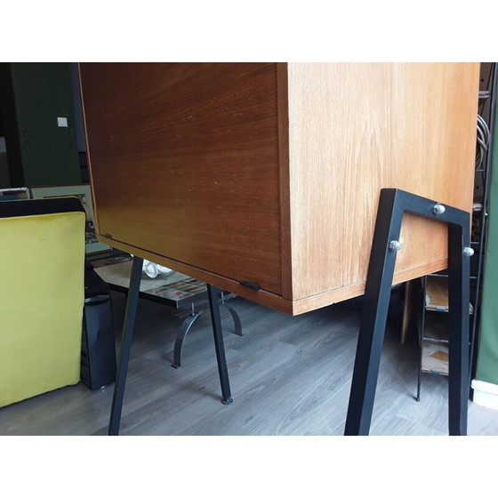 Image 1 of Secrétaire vintage en frêne par Pierre guariche, 1950