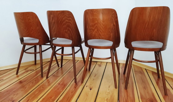 Image 1 of Chaises tchécoslovaques par O. Haerdtl pour Ton, 1960S, ensemble de 4