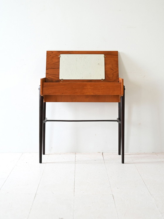 Image 1 of Table à feuilles tombantes scandinave